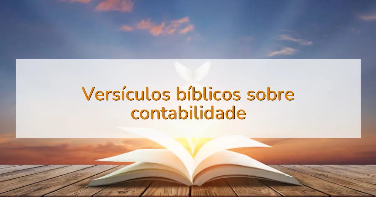 Versículos bíblicos sobre contabilidade