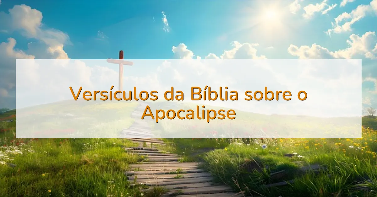 Versículos da Bíblia sobre o Apocalipse