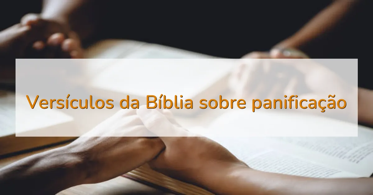 Versículos da Bíblia sobre panificação